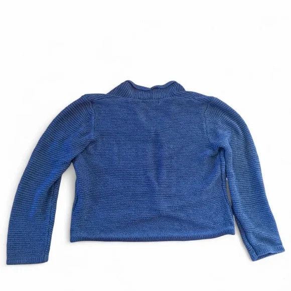 August Silk Blue Cardigan Sweater - Picture 7 of 8